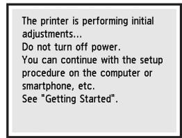 CANON TS 6050 - Om foljande skärn visas fortssätter du till nasta sida. - 1