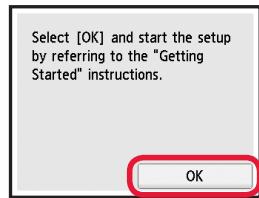 CANON TS 6050 - Fjerne beskyttelsesmaterialie / slå på skriveren - 6