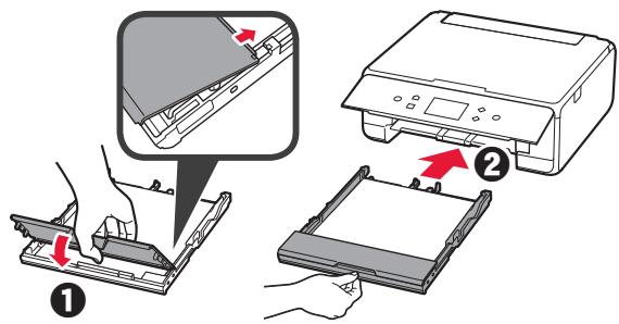 CANON TS 6050 - Carga de papel y alineación del cuestion de impresión - 6