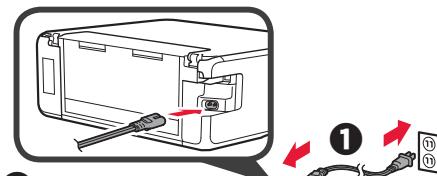 CANON TS 6050 - Pakkaismateriaialien irrotus / virran kytkeminen tulostimeen - 9