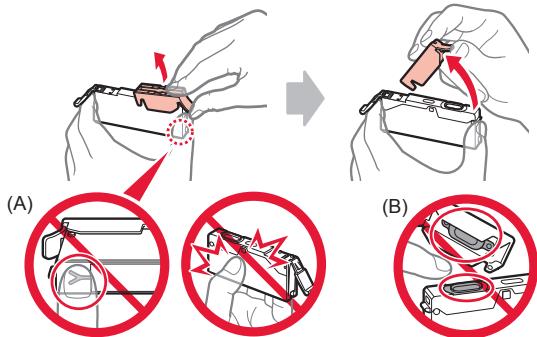 CANON TS 6050 - Installazione del serbatoio d'inchiostro - 5