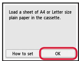 CANON TS 6050 - Papierplaatsen / de printkop uitlijnen - 8