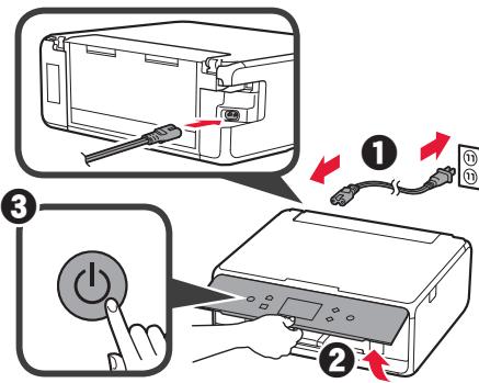 CANON TS 6050 - Rimozione del materiale di imballaggio/ Accensione della stampante - 5