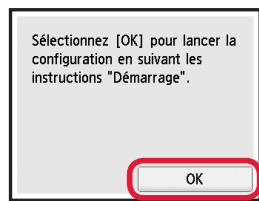 CANON TS 6050 - Retrait des matériaux d'emballage / Mise sous tension de l'imprimante - 9