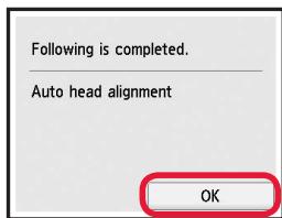 CANON TS 6050 - Papierplaatsen / de printkop uitlijnen - 12