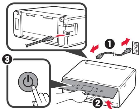 CANON TS 6050 - Fjern emballagen/Tænd printeren - 5