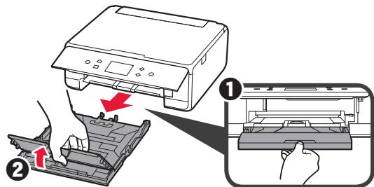 CANON TS 6050 - Carga de papel y alineación del cuestion de impresión - 3