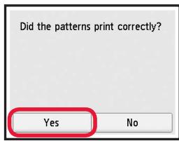 CANON TS 6050 - Loading Paper / Aligning the Print Head - 9
