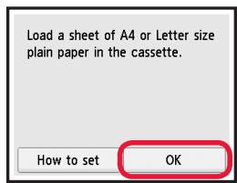CANON TS 6050 - Legge inn papir/justere skrivehedet - 4