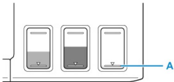 CANON PIXMA G2560 - Contrôle 4 Lorsqu'une cartouche d'encre est vide, rechargez la cartouche d'encre. - 1