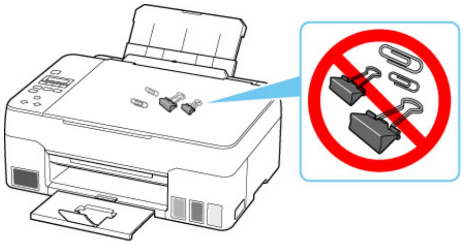 CANON PIXMA G2560 - Ne placez aucun objet sur le capot du scanner! - 1