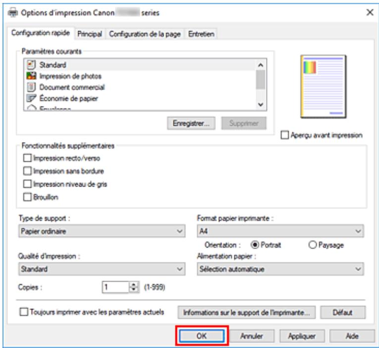 CANON TS7451 - Cliquez sur OK. - 1