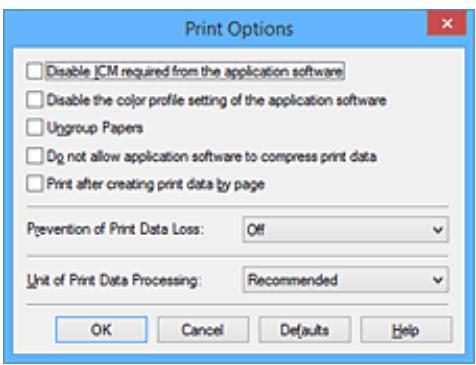CANON G1501 - Changement des options d'impression - 2