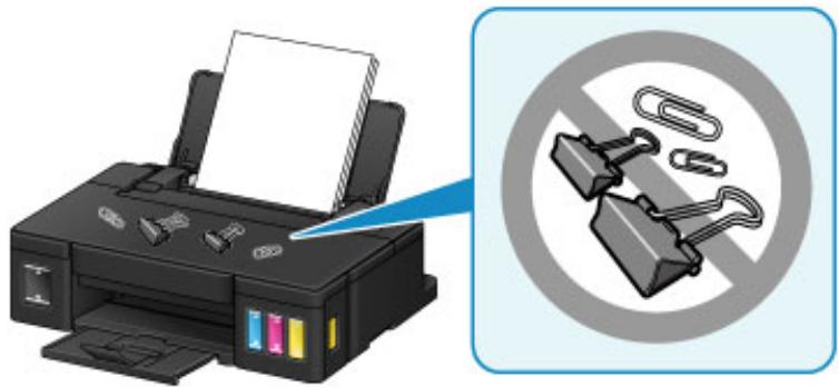 CANON G1501 - Ne placez pas d'objets sur le capot supérieur! - 1