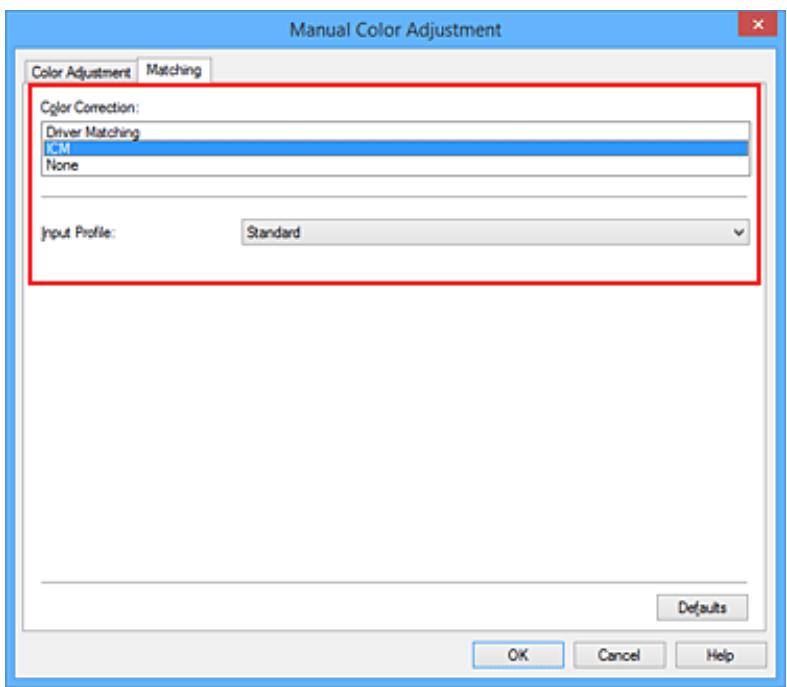 CANON G1501 - Définition d'un profil ICC avec le pilote d'imprimante avant de procéder à l'impression - 1