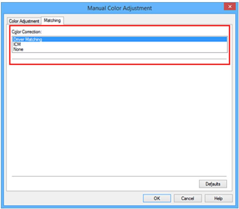 CANON G1501 - Définition de la correction des couleurs - 2