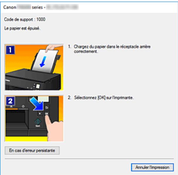 CANON TS6351HE - Lorsque des erreurs se produisent - 1