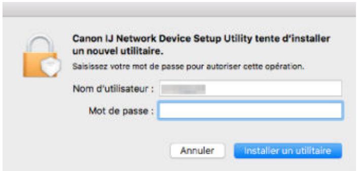 CANON TS6351HE - Démarrage d'IJ Network Device Setup Utility - 1
