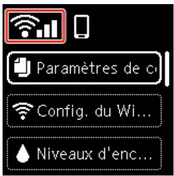 CANON TS6351HE - L'imprimante est-elle connectée au routeur sans fil ? - 1