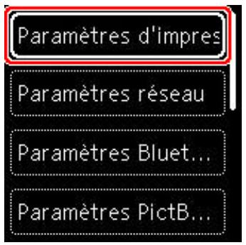 CANON TS6351HE - Sélection d'un menu ou d'une option - 3