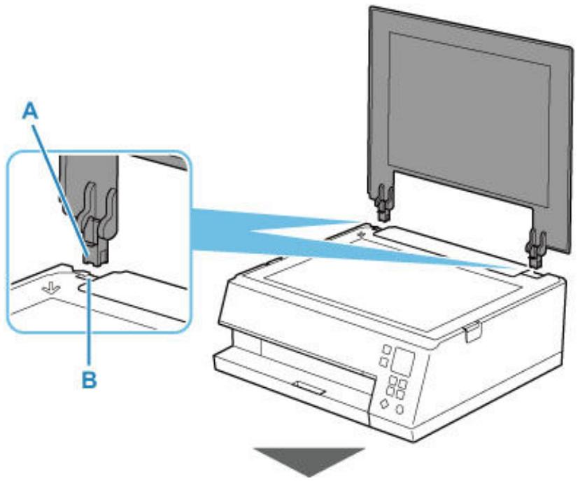 CANON TS6351HE - Fixation du capot du scanner : - 1