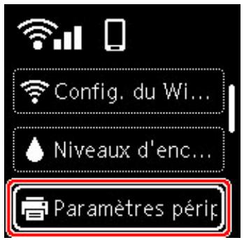 CANON TS6351HE - Sélection d'un menu ou d'une option - 2