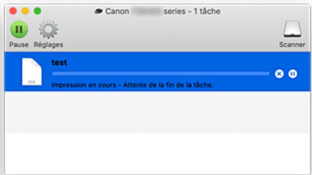 CANON TS6351HE - Vérifiez l'état de l'impression - 1