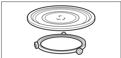 ELECTROLUX EMS28201OS - Ensemble du plateau tournant - 2