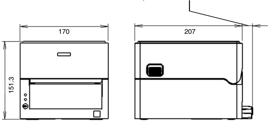CITIZEN CL-E303 - External Dimensions*6 - 11