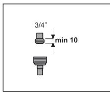 ESSENTIELB ELVI-444F - Température d'eau autorisée : jusqu'à 25 °c - 2