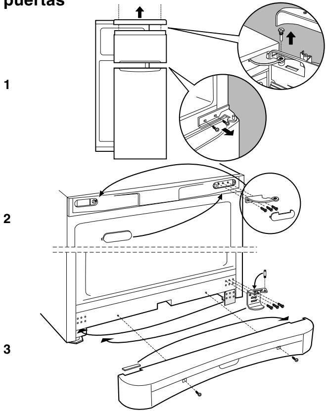 INDESIT DOFC2B+16S  -  DOFC 2B+16 - Reversibility de la aperture de las puertas - 1