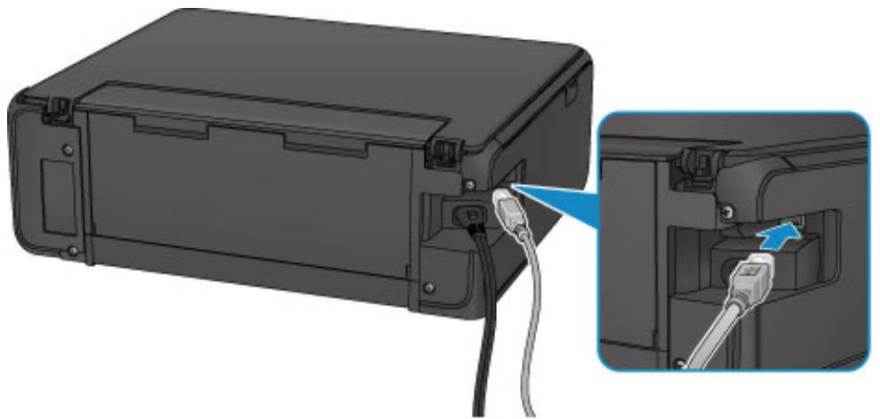 CANON PIXMA TS5051 - Impossible de continuer au-delà de l'écran Connexion de l'imprimante/Connector un cable - 2
