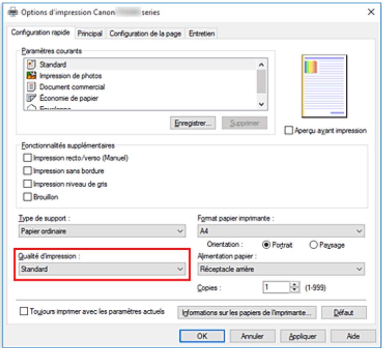 CANON PIXMA TS5051 - Configuration d'impression élémentaire - 2