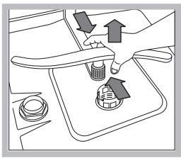 INDESIT D 36A - Limpar os braços aspersores - 2