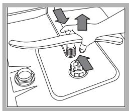 INDESIT D 36A - Cleaning the sprayer arms - 2