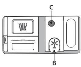 INDESIT DFE1B19X  -  DFE 1B19 14 - Remplir le distributeur de liquide de rinçage - 1