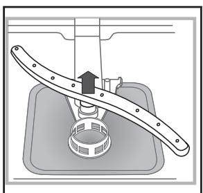 INDESIT D 16B1 A NX - Reinigen van de sproeiarmen - 2
