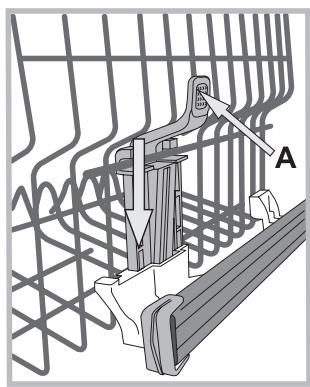 INDESIT D 16B1 A NX - The height of the upper rack should be adjusted WHEN THE RACK IS EMPTY. - 1
