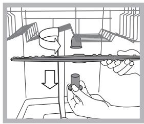 INDESIT D 16B1 A NX - Cleaning the spray arms - 1