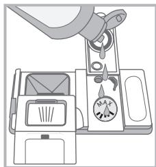 INDESIT D 16B1 A NX - Measuring out the rinse aid - 2