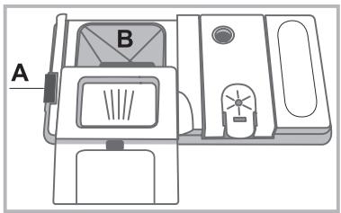 INDESIT D 16B1 A NX - Het vaatwasmiddel toevoegen - 1