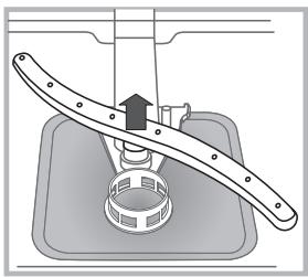 INDESIT D 16B1 A NX - Cleaning the spray arms - 2