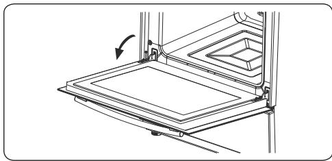 CONTINENTAL EDISON CECI603ZW - Removal of the Oven Door - 1