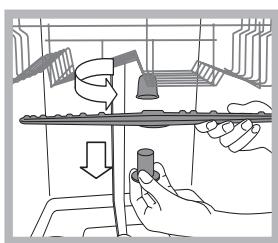 INDESIT DIFP28T9AEU - Nettoyer les bras de lavage - 1