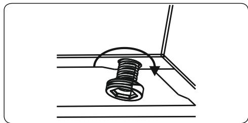 CONTINENTAL EDISON CI3Z5060WP - Adjusting the feet - 1