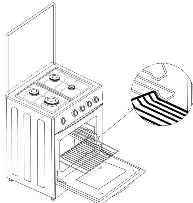 TRIOMPH TE505GX - Utilisation de la Grille dans le four : - 1