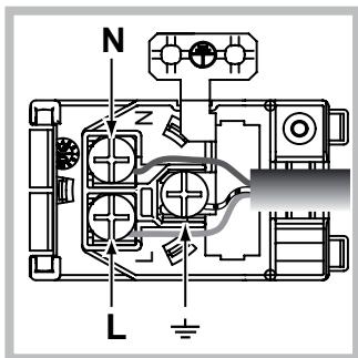 INDESIT IF 63KA IX - Montagem do cabo de fornecimento - 2