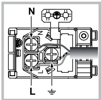 INDESIT IF 63KA IX - Montaggio del cavo di alimentazione - 2