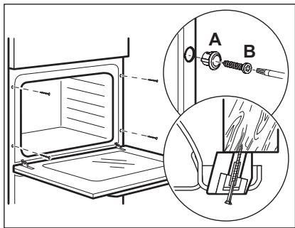 ELECTROLUX EOC3401AOX - Fixation de l'appareil au meuble - 1