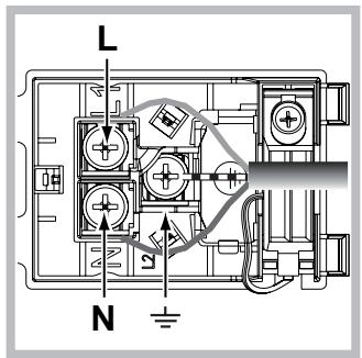 INDESIT IF88KGPAIXS - Montaggio del cavo di alimentazione - 2